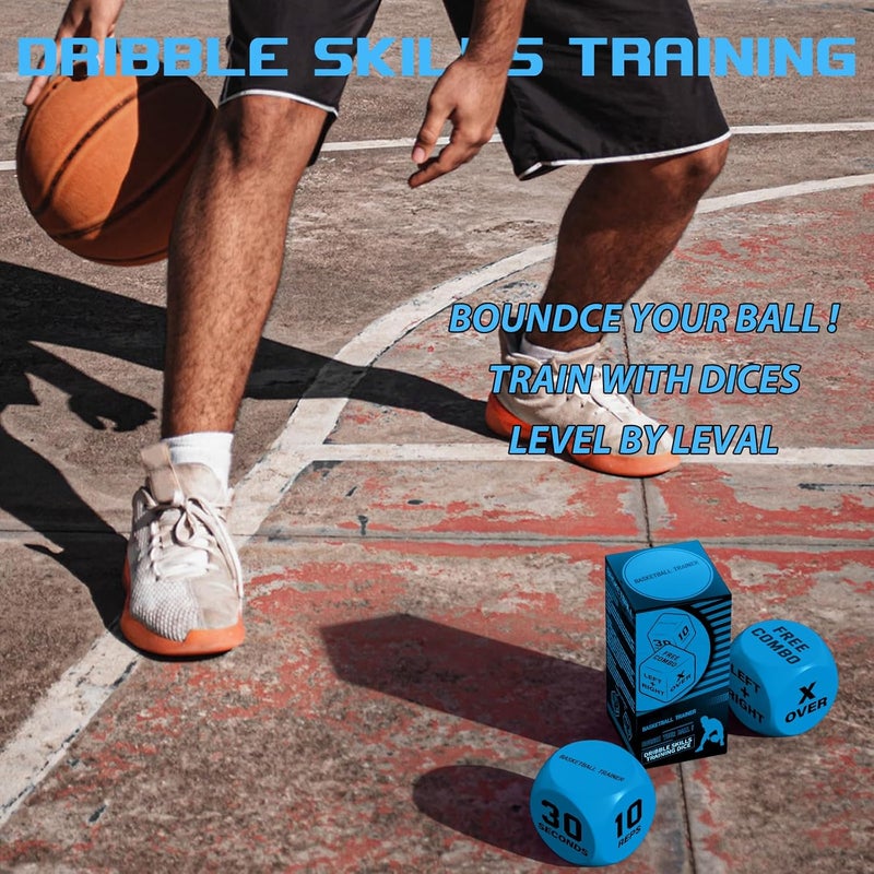 SETOXYX Basketball Dribble Skills Dice Set - Training Equipment - Basketball Gift for Boys.Dribble Skills Training for Beginner and Party Favors - Image 5